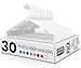 Utopia Home Plastic Hangers 30 Pack - Clothes Hanger with Hooks - Durable & Space Saving (White)