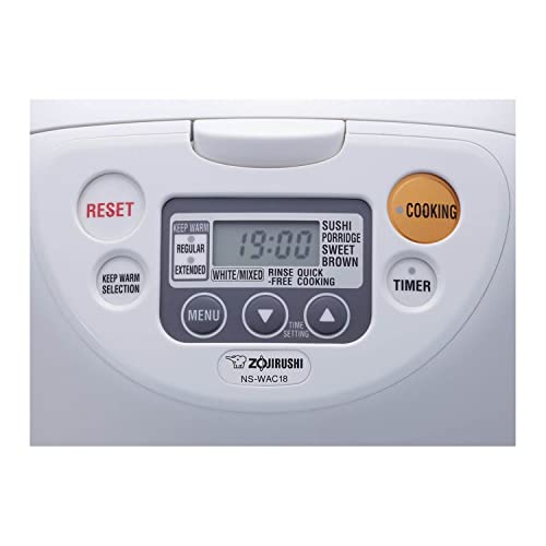 Zojirushi-NS-WAC18-WD-10-Cup-Uncooked-Micom-Rice-Cooker-and-Warmer-Bundle-with-Rice-Container-Bin-2-Items
