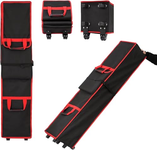 10 x 10 x 48in Tent Bag Replacement with Roller Wheels Carrying Bag Parts with Handles for 10 x 10 Pop Up Canopy Tent Made of 800D Waterproof Oxford Fabric for Outdoor Storage (10x10x48in)