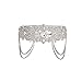 Lurrose Diadema de Diamantes de Imitación de La Cadena de La Cabeza...