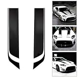 Einfach an der Motorhaube Ihres Autos anzubringen.Autokörperaufkleber Vinyl Racing Streifen Karosserieseitentür-Vinylaufkleber Autoseitenaufkleber Auto Vinyl Aufkleber Streifen Autostreifen für Türen Auto Zierstreifen