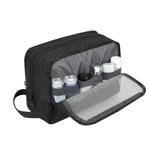 Image of WANDF Travel Toiletry Bag for Men, Small Dopp Kit for Toiletries