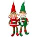 SCS Direct Elf Plush Christmas Stuffed Toys- 12" Boy and Girl Elves (Set of 2) Holiday Plush Characters