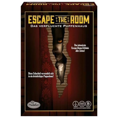 ThinkFun - 76371 - Escape the Room - Das verfluchte Puppenhaus, die Exit-Erfahrung für zuhause Das Party-Event, nicht unbedingt für die jüngsten Familienmitglieder, leichter Gruselfaktor inklusive