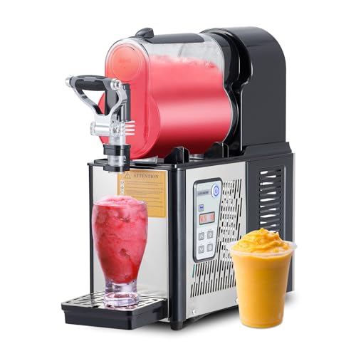 Garvee Commercial Slushie Machine, 3 L/0.8 gal slushy Machine for Home, Self-Cleaning,300W Stainless Steel Slushy Machine for Frozen Drinks, Snow Melt