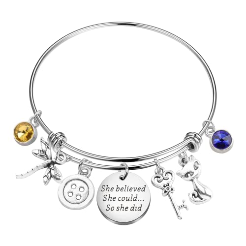 Bracelet Coraline en acier inoxydable pour les fans du film
