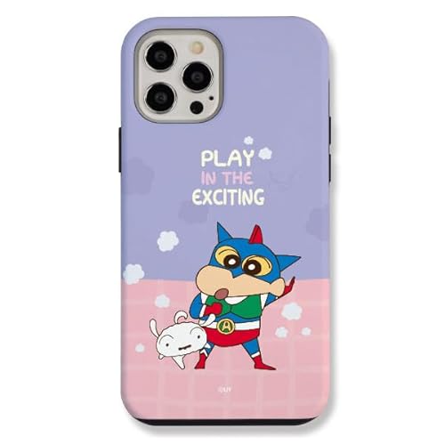 iPhone17 Pro Max p N񂿂 op[^ 2d\ n[h P[X y{甭z CrayonShinchan Play S1 Armor Case ACtH 17 v }bNX Ή TPU + PC LN^[