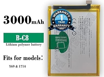 Image of THE BATTERY STORE Original B-C8 Battery for Vivo Y69 1714 Battery with 1 Year Warranty **** (PPP204)