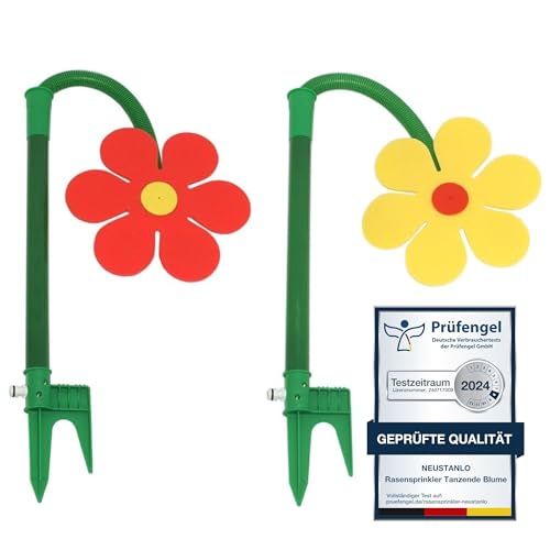 Neustanlo | Rasensprinkler Tanzende Blume | 2er Pack | farblich Sortiert |...