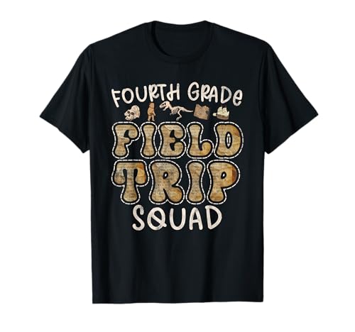 4th Grade History Museum Field Trip Squad Teacher Student T-Shirt