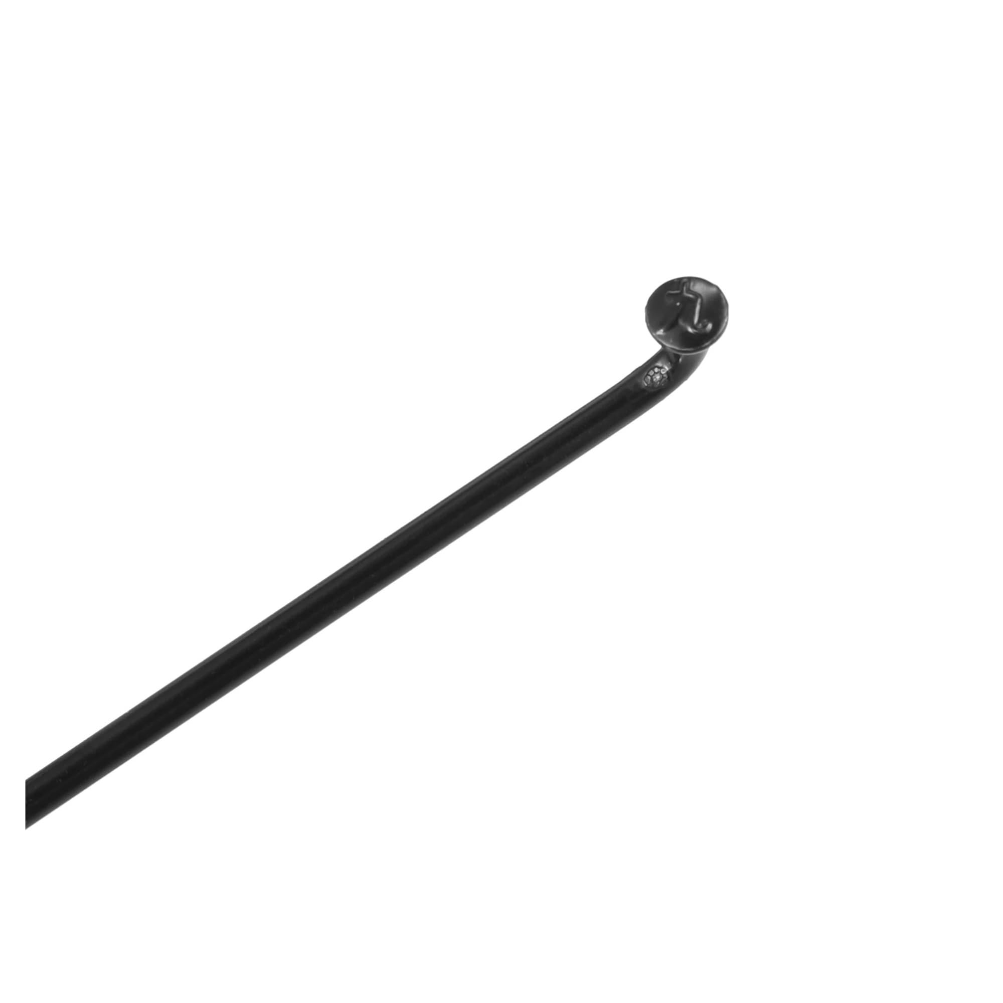 Radios planos de bicicleta 40 radios de acero al carbono for bicicleta, 12 G, radios de bicicleta de 219 mm y 238 mm de longitud con tetinas for la mayoría de las bicicletas, color negro(40pcs 219mm)