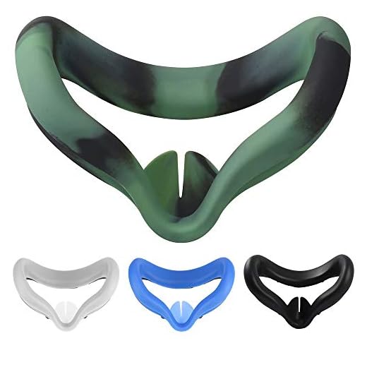 VR Silicone Cover for Oculus Quest 2 - Washable Sweat-Proof Anti-Leakage Light Blocking (Camo)