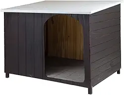 Casa Casinha Cachorro Criadeira Telhado Galvanizado Gigante N6 (Tabaco)