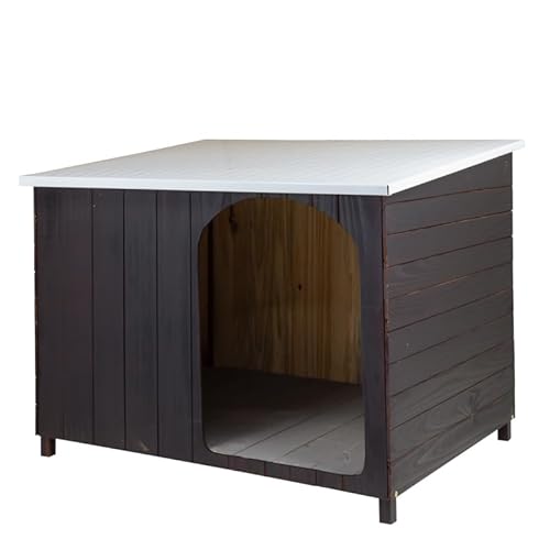 Casa Casinha Cachorro Criadeira Telhado Galvanizado Grande N5 (Tabaco)