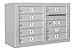 Surface Mount 4C Mailbox Unit-Dbl Col-8 MB1 DRS-Aluminum-Front-Prvt