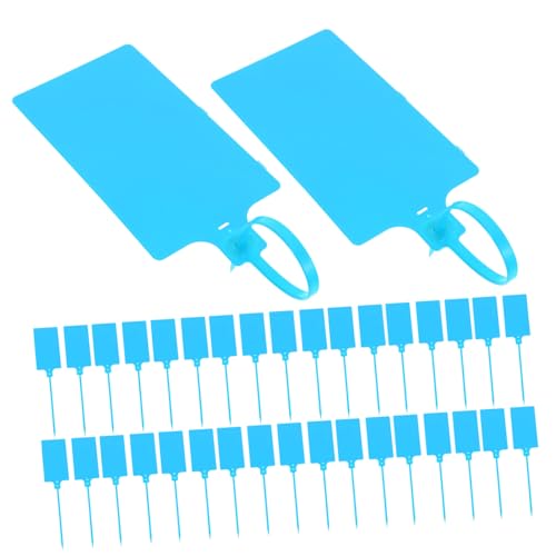 Anneome Versatile Plastic Tags for Labeling 100pcs Blue 5.8 * 100mm Cable Tags Wire for Shipping