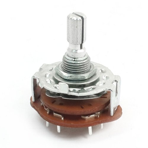 6mm Shaft 2 Pole 5 Position 2P5T Band Channel Selector Rotary Switch