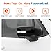 JeCar Black Mirror Cover Trim Compatible with 2016-2024 Jeep Renegade - ABS Exterior Accessories | Side Mirror Caps Decoration - Non-Replacement Parts