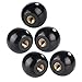 DANAIXZ Bakelite Ball Lever Knob 5Pcs Black Round M8x32mm Machine Tool Replacement Durable Insulation Copper Nut for Industrial Equipment Workshop Tools