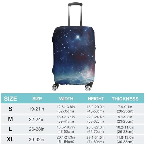 Carry on Luggage Cover Night Sky Outer Space Suitcase Covers for Luggages Tsa Approved Travel Luggage Sleeve Protector Elastic Suitcase Protector Anti-Scratch Washable Fits 19-30 Inch Case -M2