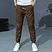Boys Cargo Joggers Pants Fashion Straight Leg Pant Stretchy Pull On Trousers Jogging Teenage Sweatpants with Pockets Coffee