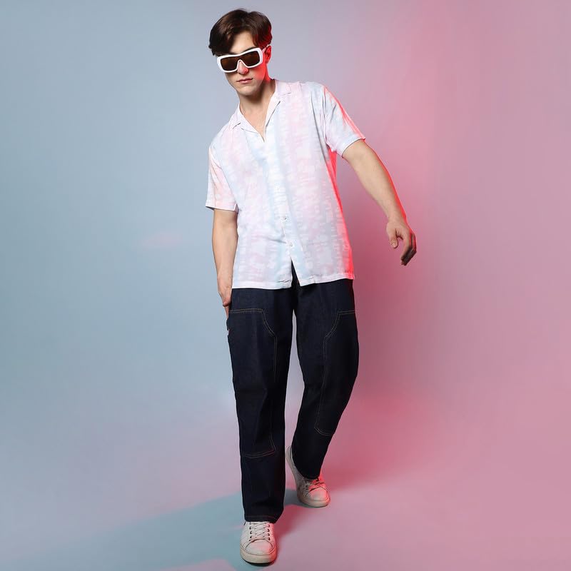 Image of CAHOOT Men's Denim Jeans Wear | Light-Wash | Button Closure | Regular Fit | Denim Jeans Crafted with Comfort Fit for Everyday Wear