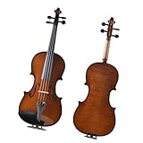 Violín Profesional De Madera Maciza Con Patrón De Tigre Hecho A Mano Adecuado Para Adultos Y Principiantes. Violín