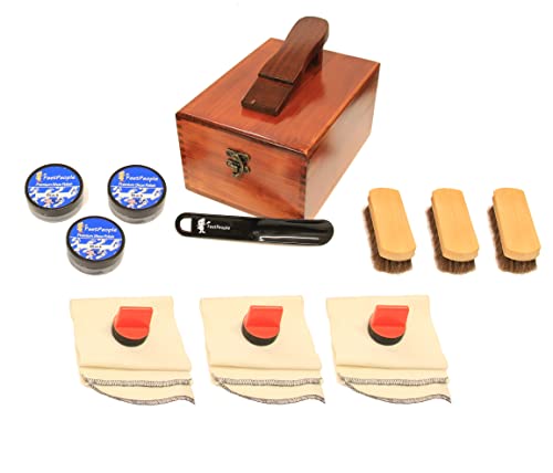 FeetPeople Shoe Polish Premium Valet Shoe Shine Kit, 2 Kits