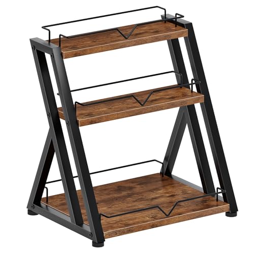 HOOBRO 3-Tier Kitchen Spice Rack, Kitchen Countertop Shelf, Desk Shelf