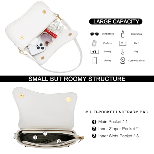 Image of KKXIU Shoulder Bag for Women Small Clutch Purses Cute Hobo Handbag Trendy Underarm Bag