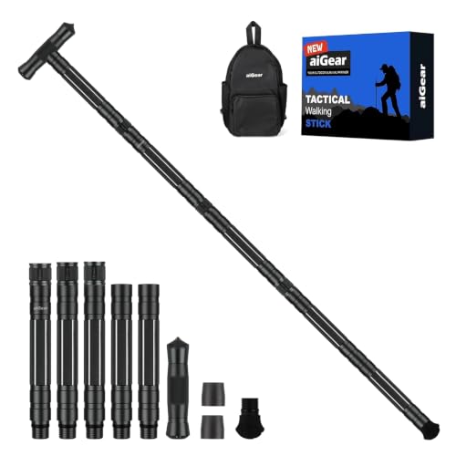 aiGear 5 Tubo Bastones de Senderismo Regulable con 3 Herramientas Negra | Bastones Trekking con 3 Accesorios, Aluminio Procesado por CNC, Altura Regulable, para Senderismo Viaje Camping Mochila aiGear 5 Tubo Bastones de Senderismo Regulable con 3 Herramientas Negra | Bastones Trekking con 3 Accesorios, Aluminio Procesado por CNC, Altura Regulable, para Senderismo Viaje Camping Mochila
