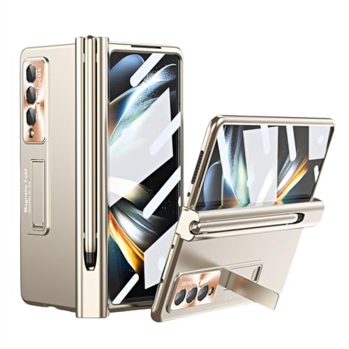 Étui Samsung Galaxy Z Fold 5 4 3 ultra-mince avec porte-stylo et verre