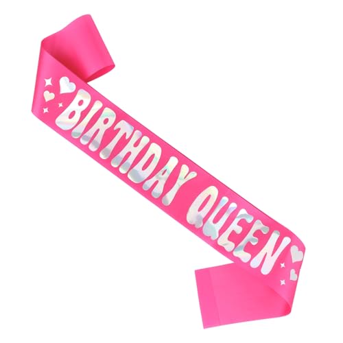 Exipsat Rosa Geburtstags-Schultergurt, Satin-Ribbon für frauen, Party Geburtstag Queen