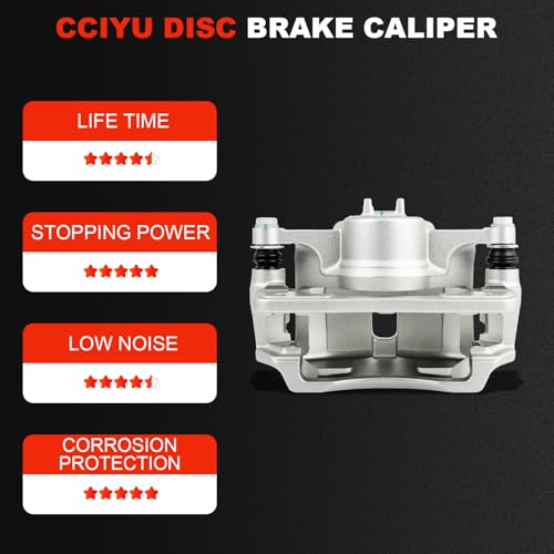 Image of cciyu Front Right Brake Caliper Assembly w /Bracket 19B2658 For Acura For EL 1.7L 2001-2005,For Honda For Civic 1.7L 2001-2005