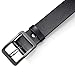 OVEYNERSIN Men Belt - 100% Genuine Leather casual Dress Belts Big Metal Buckle Adjustable Size designer Fashion Gifts (Gray Buckle, waist size 41