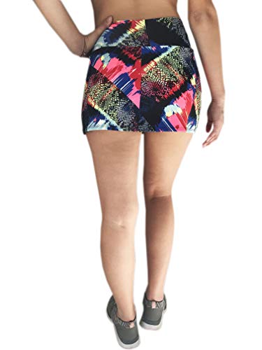 Shorts Saia Suplex Estampada Ou Lisa Academia Ginastica, LEGBrasil, 25A-25A, G