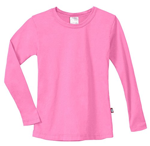 Image of City Threads Girls Long Sleeve Tee Sensory Friendly for Sensitive Skin SPD- School Base Layer Fall and Winter