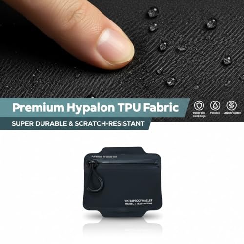 Image of Waterproof Wallet with Hypalon TPU Composite & TOPAZ Submersible Wallet Protection for Keys, Cards