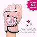 Tot Jocks - Pink Golf Glove for Kids, Golf Gloves with Rhinestone Flowers, Junior Golf Gloves with Superior Grip and Comfortable Fit for Girls Ages 5 to 7, Small, Right (Left Handed Kids)