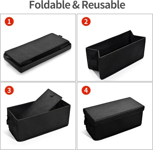 Image of UENTIP CD Storage Box-Pack of 8 CD Case holder,For Home Car Travel Office | CD Organizer- 13.2 inch x 5.9 inch x 5.3 inch, Large Capacity Storage,Holds 256 Full Jewel Case CDs,512 Slim Case CDs,or 1400 Sleeved CDs