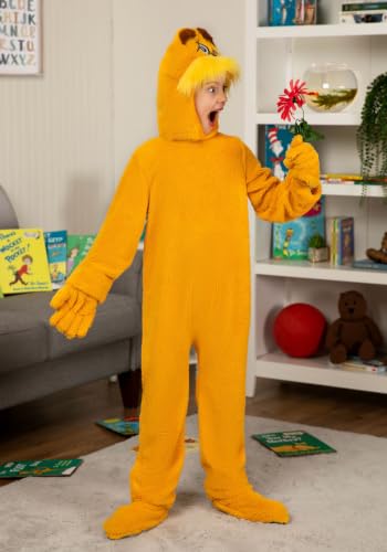Disfraz infantil Dr. Seuss El Lorax con capucha y cobertores miniatura 3