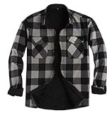 ★【Match】 porter seul ou avec des couches supplémentaires. Les chemises à carreaux pour hommes à manches longues sur son propre comme un haut venteux avec des manches roulées ou drapées avec votre t-shirt,jeans, veste, manteau, pantalon ample, chaussures de sport pour créer un look simple et décontracté. La conception à carreaux rend la chemise plus à la mode.
