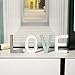 MyGift Decorative Multicolor Distressed L-O-V-E Wood Cutout Letters Art Sign Freestanding Tabletop Decor, Wooden Love Wedding, Anniversary, Valentine's