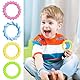 Diyxisk Kauarmband für Kinder, 4 Stücke Anti Stress Armband, Elastizität Sensorik Spielzeug, Anti Stress Spielzeug Kinder, für Autistische Kind und Erwachsene mit Besonderen Bedürfnissen