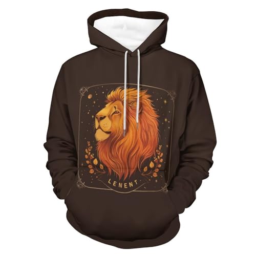 Hoodie lion imprimé espace pour vos soirées urbaines et moments détente