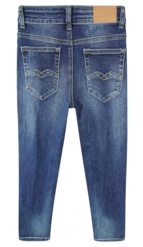 KIDSCOOL SPACE Boys Jeans, 12M-13T Kids Rectangular Pockets BackStretchy Classic Denim Pants2