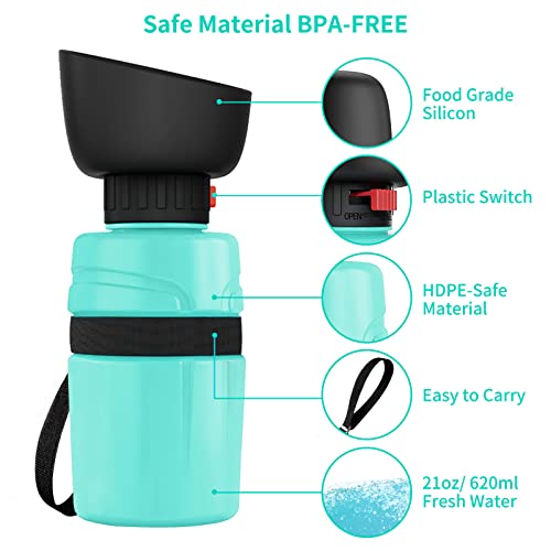 Petdott Dog Water Bottle, Portable Dog Water Bowl Dispenser Puppy Travel Water Bowl, Pet Water Bottle For Thirsty Dogs Outdoor Walking, Hiking, Travel, Leak Proof & Bpa Free-Safe Hydration #TOP3