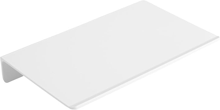 JOOM Small Metal Wall Floating Shelf - Metal Wall Shelf, Black Floating Shelf, Small Bathroom Shelf, Display Shelves for Storage White, 8 Inch