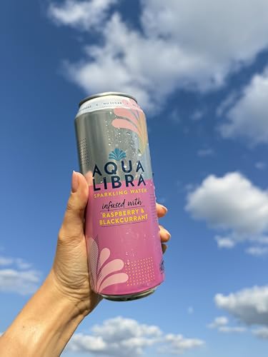 Aqua Libra Raspberry & Blackcurrant 500ml Can (Pack of 12)