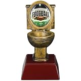 Whimsibelle Fantasy Football Toilet Trophy for Last Place, Gold Toilet Bowl Loser Trophy Funny...